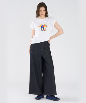 To b. by agnès b. Fairy T オーガニックコットン 半袖 アーティストTシャツ ホワイト