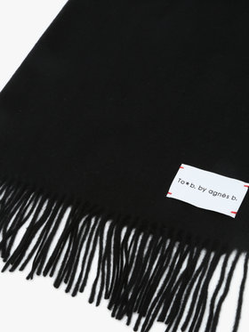 To b. by agnès b. ウール カシミヤ マフラー ブラック