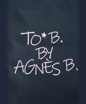 To b. by agnès b. マルチカラー ロゴ トート セット ネイビー