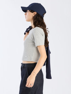 To b. by agnès b. 【Outlet】ワッフル コンパクト 半袖 Tシャツ グレー