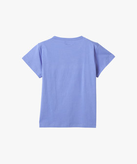 FEMME ウィメンズ "b."ロゴ ハート プリント コットン 半袖 Tシャツ "Brando" ブルー