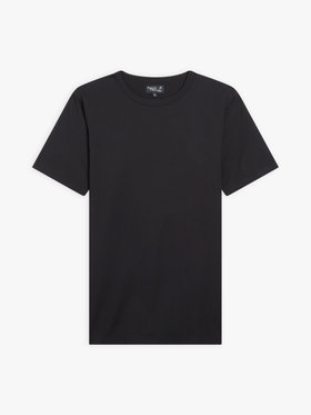 HOMME メンズ メンズ オーガニックコットン 半袖 Tシャツ "Coulos" ブラック