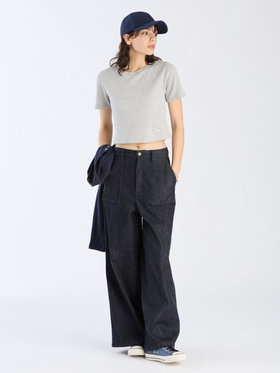 To b. by agnès b. 【Outlet】ワッフル コンパクト 半袖 Tシャツ グレー