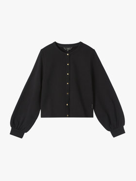 To b. by agnès b. 【Outlet】コットン ブラッシュド プリティ カーディガン ブラック