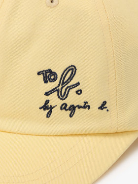 To b. by agnès b. 【Outlet】ラインロゴキャップ イエロー