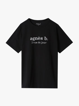 FEMME ウィメンズ 【Outlet】【ユニセックス】SEQ9 “3 rue du jour”ロゴTシャツ ブラック