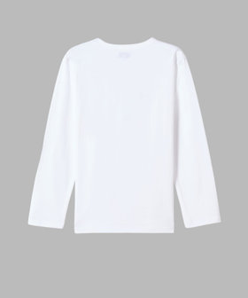 FEMME ウィメンズ ロゴプリント コットン 長袖 Tシャツ "Cool" ホワイト