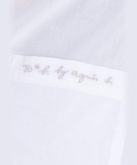 To b. by agnès b. ボックスカット 半袖 シャツ ホワイト