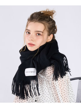 To b. by agnès b. ウール カシミヤ マフラー ブラック