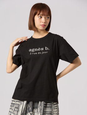 FEMME ウィメンズ 【Outlet】【ユニセックス】SEQ9 “3 rue du jour”ロゴTシャツ ブラック