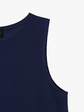 ENFANT ガールズ キッズ マルチカラー コットン ノースリーブ ワンピース "Barbie" ネイビー