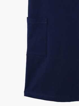 ENFANT ガールズ キッズ マルチカラー コットン ノースリーブ ワンピース "Barbie" ネイビー