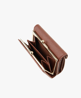 VOYAGE ウィメンズ バッグ＆ウォレット レザー 三つ折りがま口 ミニ ウォレット "ava" TAW02-10 ブラウン