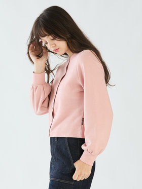 To b. by agnès b. 【Outlet】コットン ブラッシュド プリティ カーディガン ペールピンク