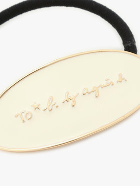 To b. by agnès b. カラー エポキシ ヘアタイ ホワイト