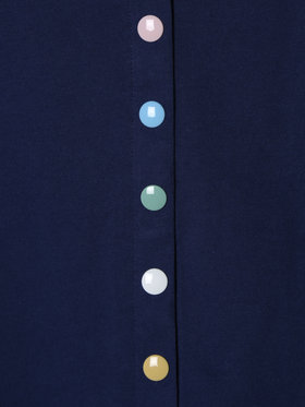 ENFANT ベビー ベビー マルチカラー コットン ノースリーブ ワンピース "Barbie" ネイビー