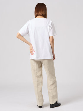 FEMME ウィメンズ 【Outlet】【ユニセックス】SEQ9 “3 rue du jour"ロゴTシャツ ホワイト