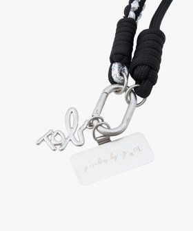 To b. by agnès b. 2way モバイルストラップ シルバー