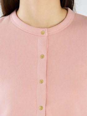 To b. by agnès b. 【Outlet】コットン ブラッシュド プリティ カーディガン ペールピンク