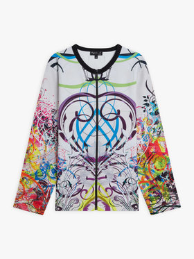 FEMME ウィメンズ 【Outlet】NU37 CARDIGAN アーティスト ジップカーディガン Ryan McGinness マルチ