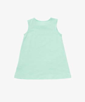 ENFANT ベビー ベビー ロゴ コットン ノースリーブ ワンピース "Barbie" ブルー