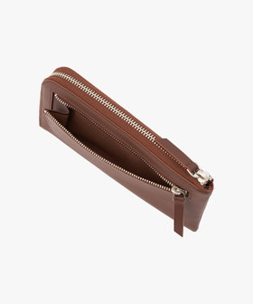 VOYAGE メンズ バッグ＆ウォレット レザー ラウンドジップ ロングウォレット "Yvon" ZAH04-08 ブラウン