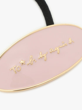 To b. by agnès b. カラー エポキシ ヘアタイ ピンク