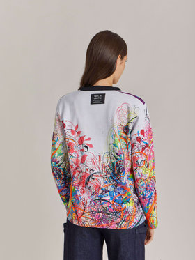 FEMME ウィメンズ 【Outlet】NU37 CARDIGAN アーティスト ジップカーディガン Ryan McGinness マルチ
