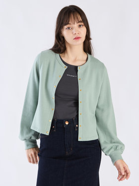 To b. by agnès b. 【Outlet】コットン ブラッシュド プリティ カーディガン グリーン系その他