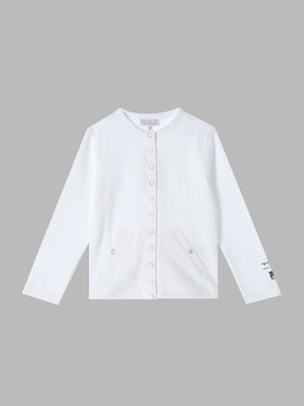 ENFANT ユニセックス 【Outlet】SES7 E CARDIGAN キッズ アーティスト カーディガンプレッション MA ZA SI ホワイト