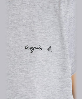 FEMME ウィメンズ ロゴ プリント コットン 半袖 Tシャツ "Brando" グレー