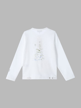 ENFANT ユニセックス 【Outlet】SES7 E CARDIGAN キッズ アーティスト カーディガンプレッション MA ZA SI ホワイト