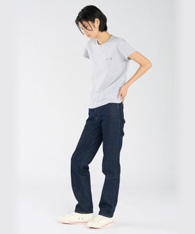 FEMME ウィメンズ ロゴ プリント コットン 半袖 Tシャツ "Brando" グレー