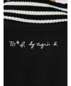To b. by agnès b. To b. by agnes b.× green label relaxing コットン ビッグカーディガン ブラック