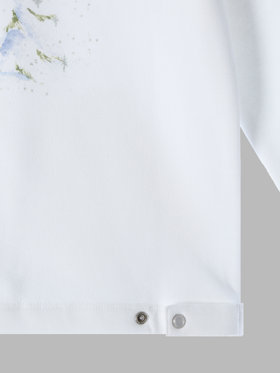 ENFANT ユニセックス 【Outlet】SES7 E CARDIGAN キッズ アーティスト カーディガンプレッション MA ZA SI ホワイト