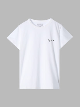 FEMME ウィメンズ ロゴ プリント コットン 半袖 Tシャツ "Brando" ホワイト