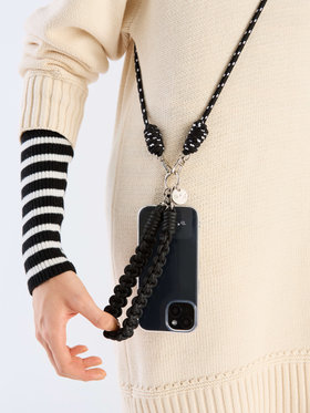 To b. by agnès b. WX33 MOBILE モバイルストラップセット ブラック
