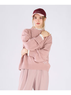 To b. by agnès b. ソフトニット プルオーバー ピンク