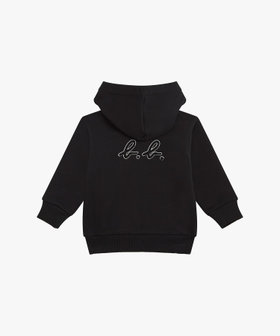ENFANT ベビー ベビー “b.b." バックロゴ コットン ジップアップ ブルゾン "Douillet" ブラック