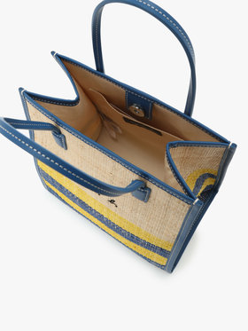 VOYAGE ウィメンズ バッグ＆ウォレット ラフィア スモール トートバッグ WAX35-01 ネイビー