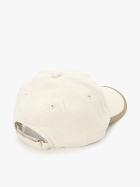 To b. by agnès b. 【Outlet】ロゴ刺繍 バイカラー パイピング キャップ ホワイト