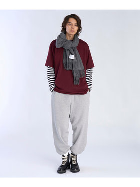 To b. by agnès b. ウール カシミヤ マフラー グレー