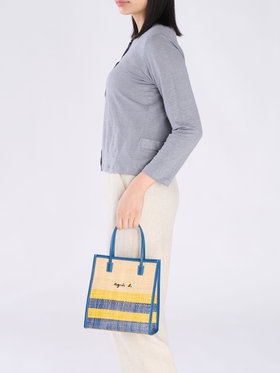 VOYAGE ウィメンズ バッグ＆ウォレット ラフィア スモール トートバッグ WAX35-01 ネイビー