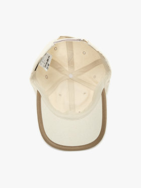 To b. by agnès b. 【Outlet】ロゴ刺繍 バイカラー パイピング キャップ ホワイト