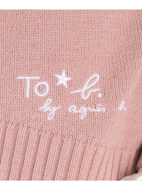 To b. by agnès b. ソフトニット プルオーバー ピンク