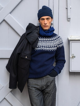 HOMME メンズ 【Outlet】メンズ プルオーバー ブルー系その他