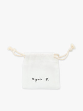 FEMME ウィメンズ ”b.”ロゴ スター & パール スタッド ピアス ”Canopy” ゴールド