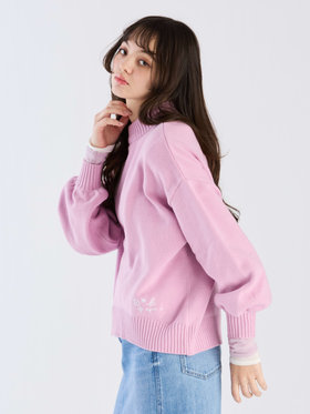 To b. by agnès b. 【Outlet】ソフトニット プルオーバー ピンク