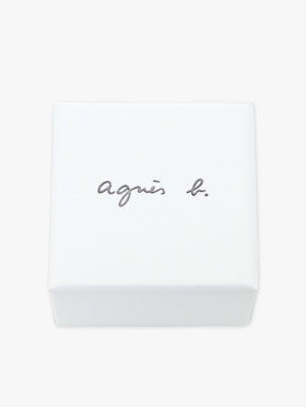 FEMME ウィメンズ ”b.”ロゴ スター & パール スタッド ピアス ”Canopy” ゴールド