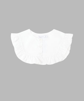 ENFANT ガールズ キッズ フリル コットン 付け襟 "Guimpe" ホワイト